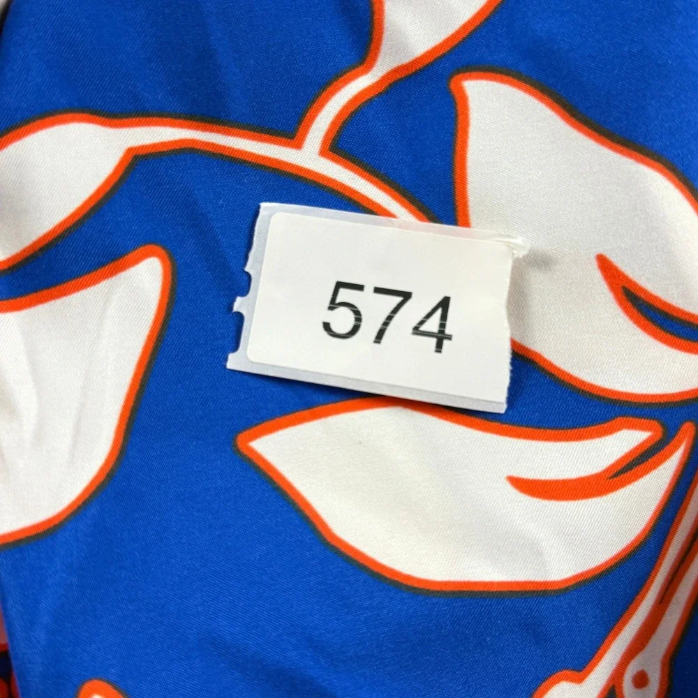 Abercrombie & Fitch Mens Blue Floral Cargo Board Shorts Size L Swim Vintage - Picture 14 of 14